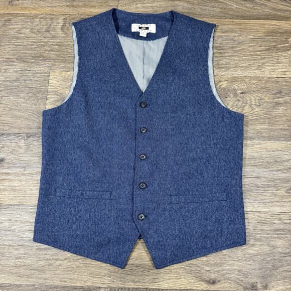 Joseph Abboud Suit Vest Mens S Navy Blue Waistcoat Formal Corpcore - Picture 1 of 13